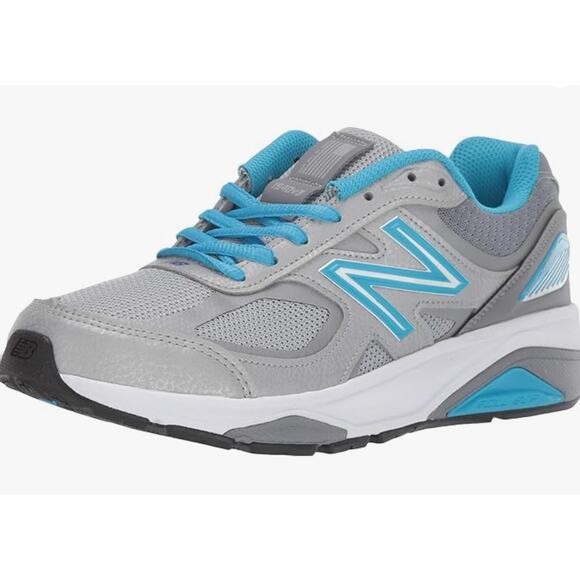 New Balance Men's W1540V3 Running Shoe, Silver/Polaris, 13 - Picture 1 of 8
